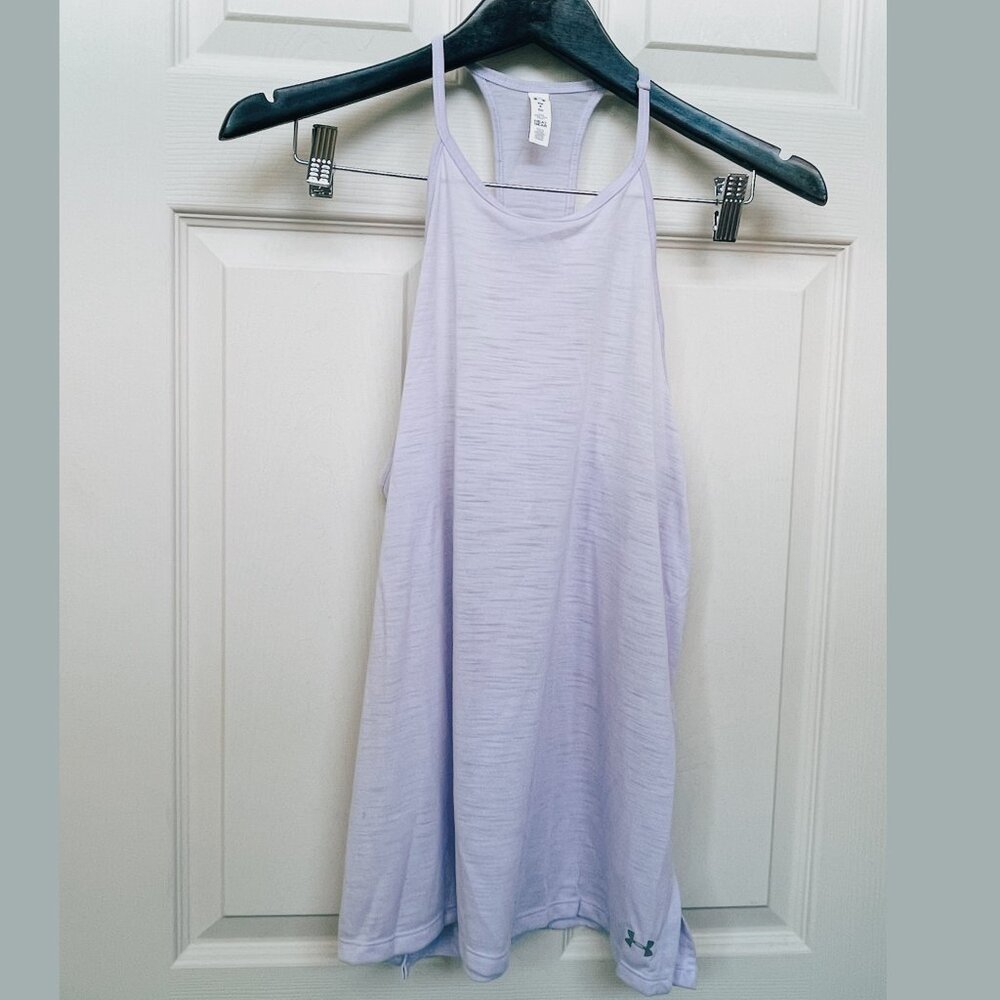 NWOT Under Armour Threadborne Halter Tank Lavender SMALL